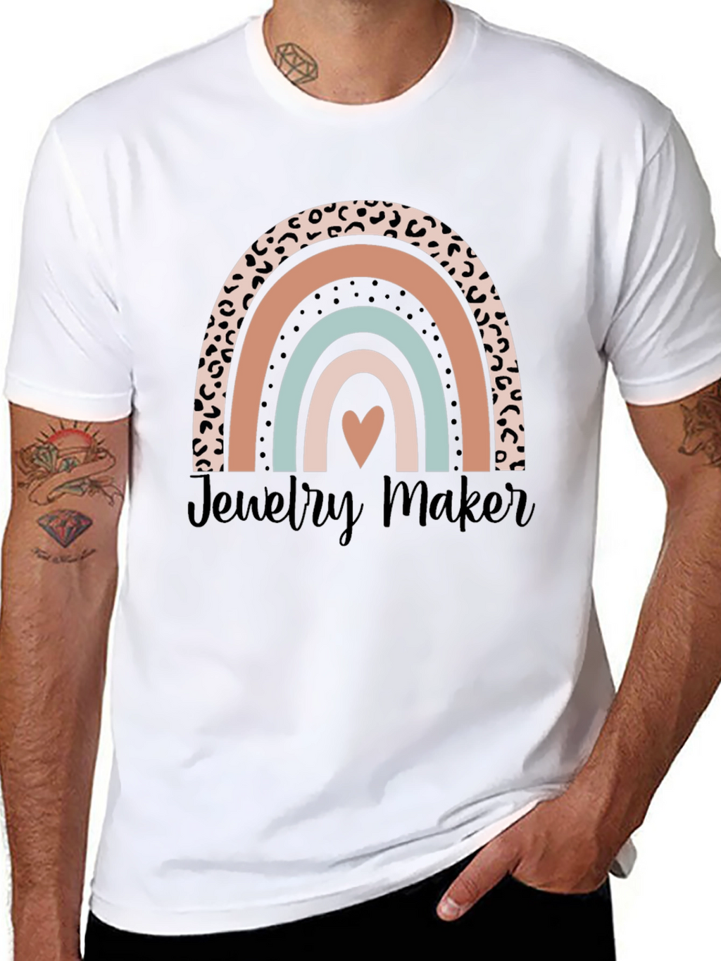 Jewelry Maker Leopard Rainbow T-Shirt