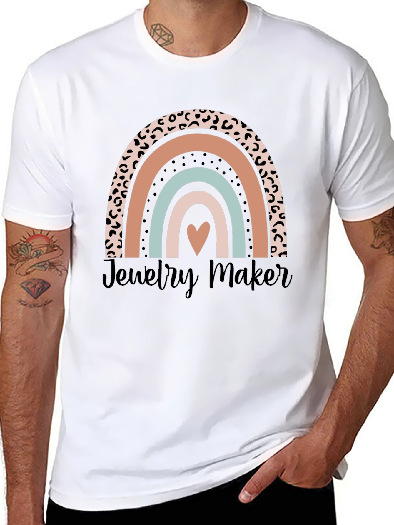 Jewelry Maker Leopard Rainbow T-Shirt