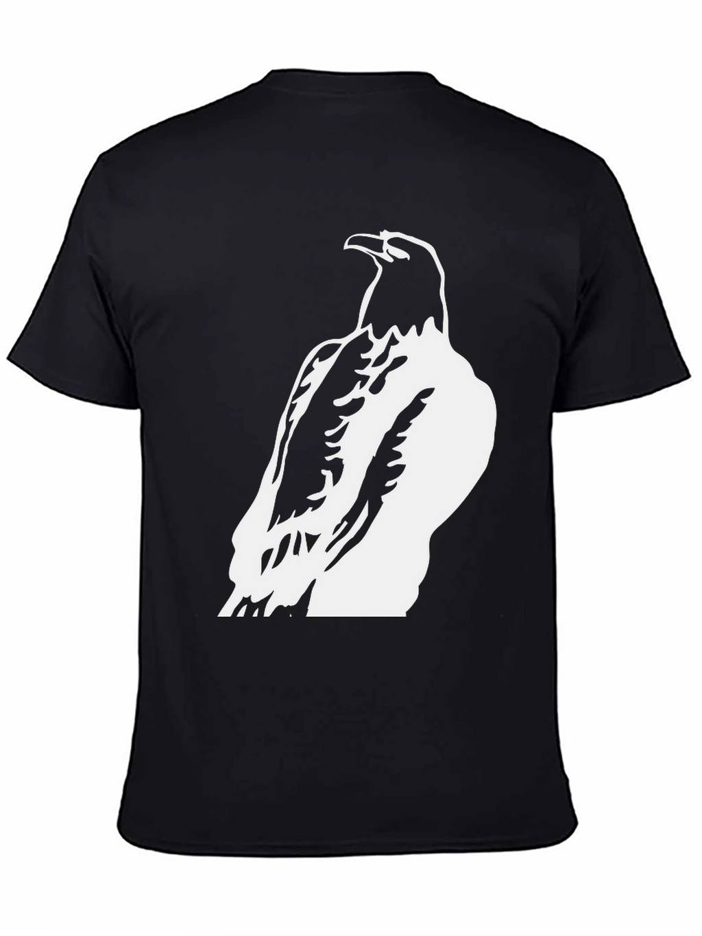Raven Graphic Tee - Black Cotton Blend Casual Wear