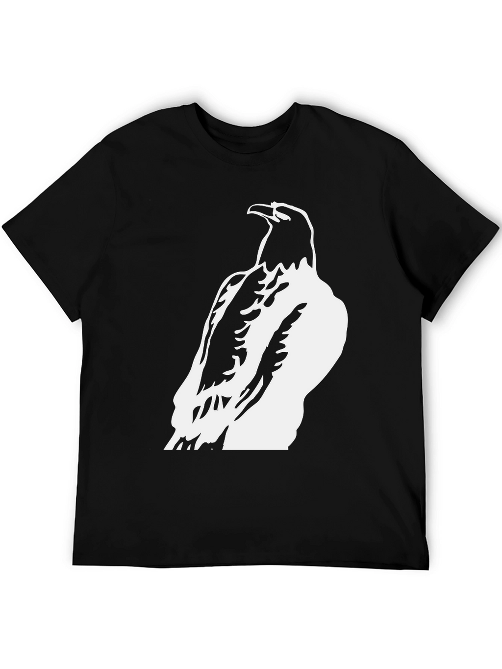 Raven Graphic Tee - Black Cotton Blend Casual Wear