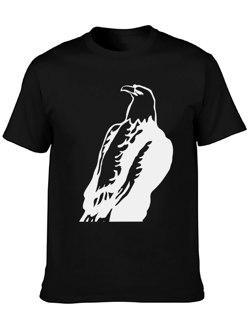 Raven Graphic Tee - Black Cotton Blend Casual Wear