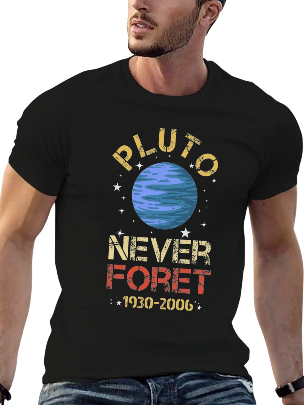 Pluto Never Forget Graphic Tee