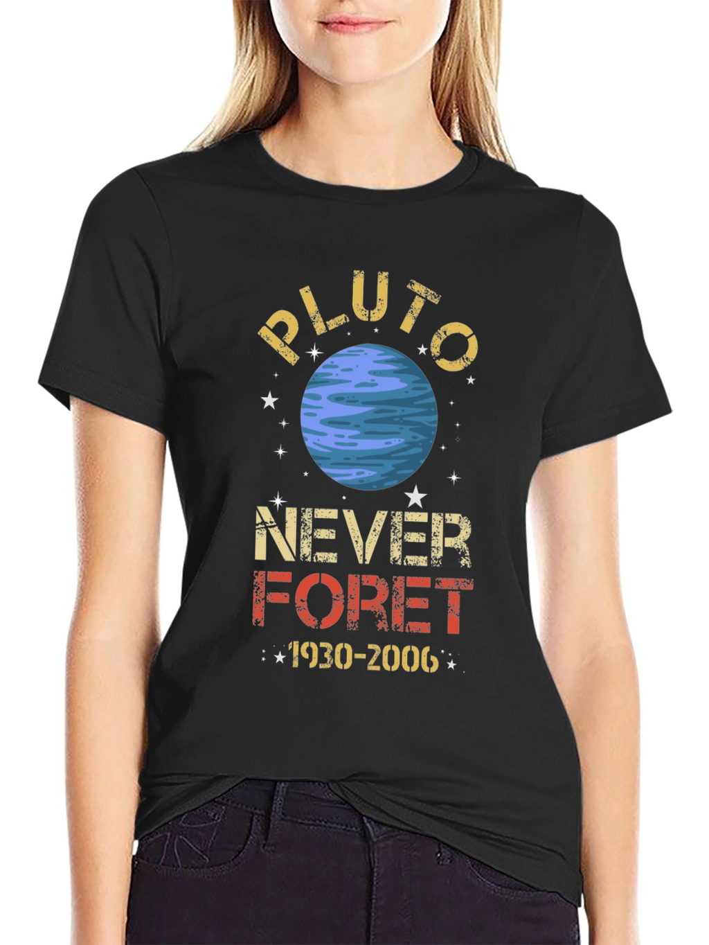 Pluto Never Forget Graphic Tee