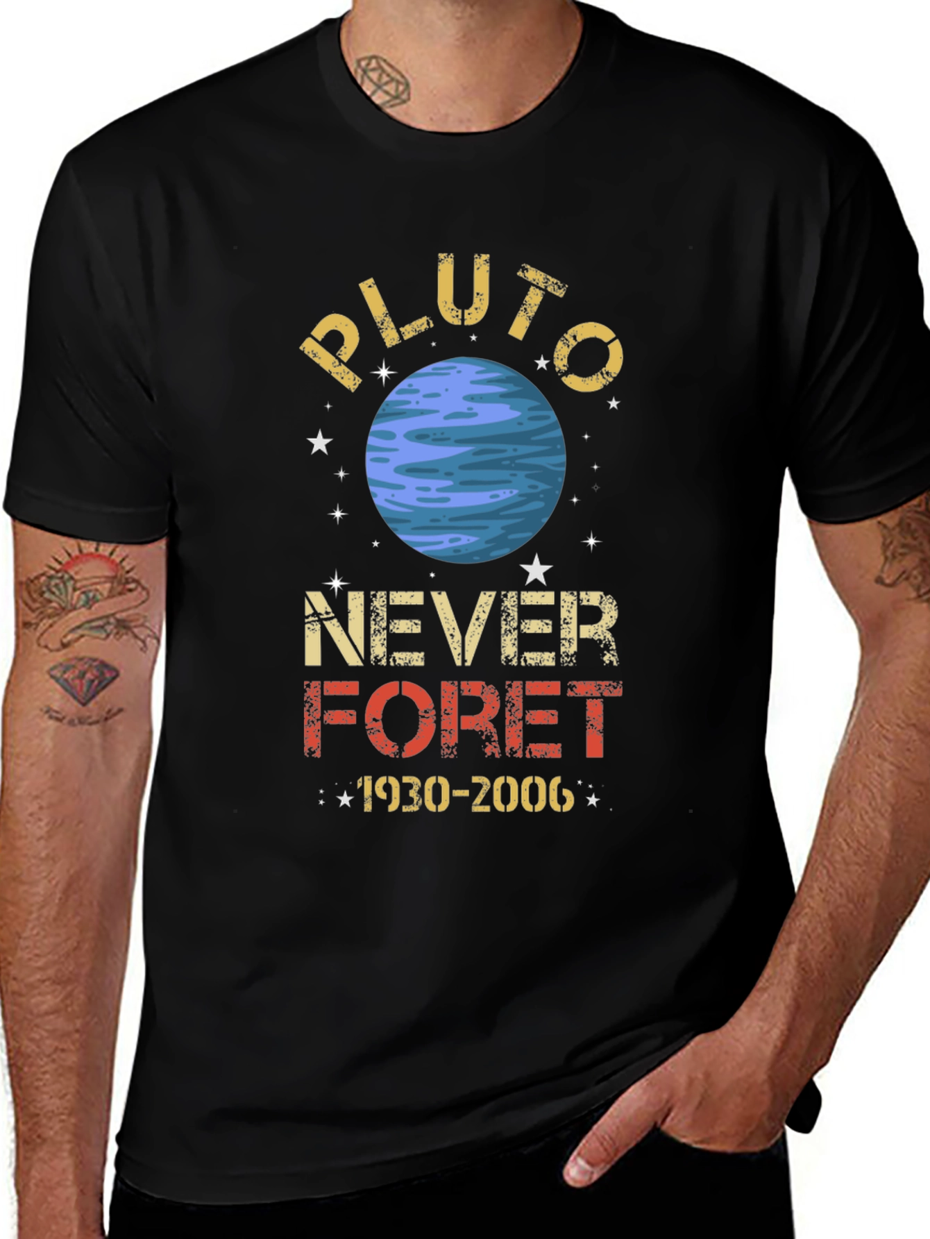 Pluto Never Forget Graphic Tee