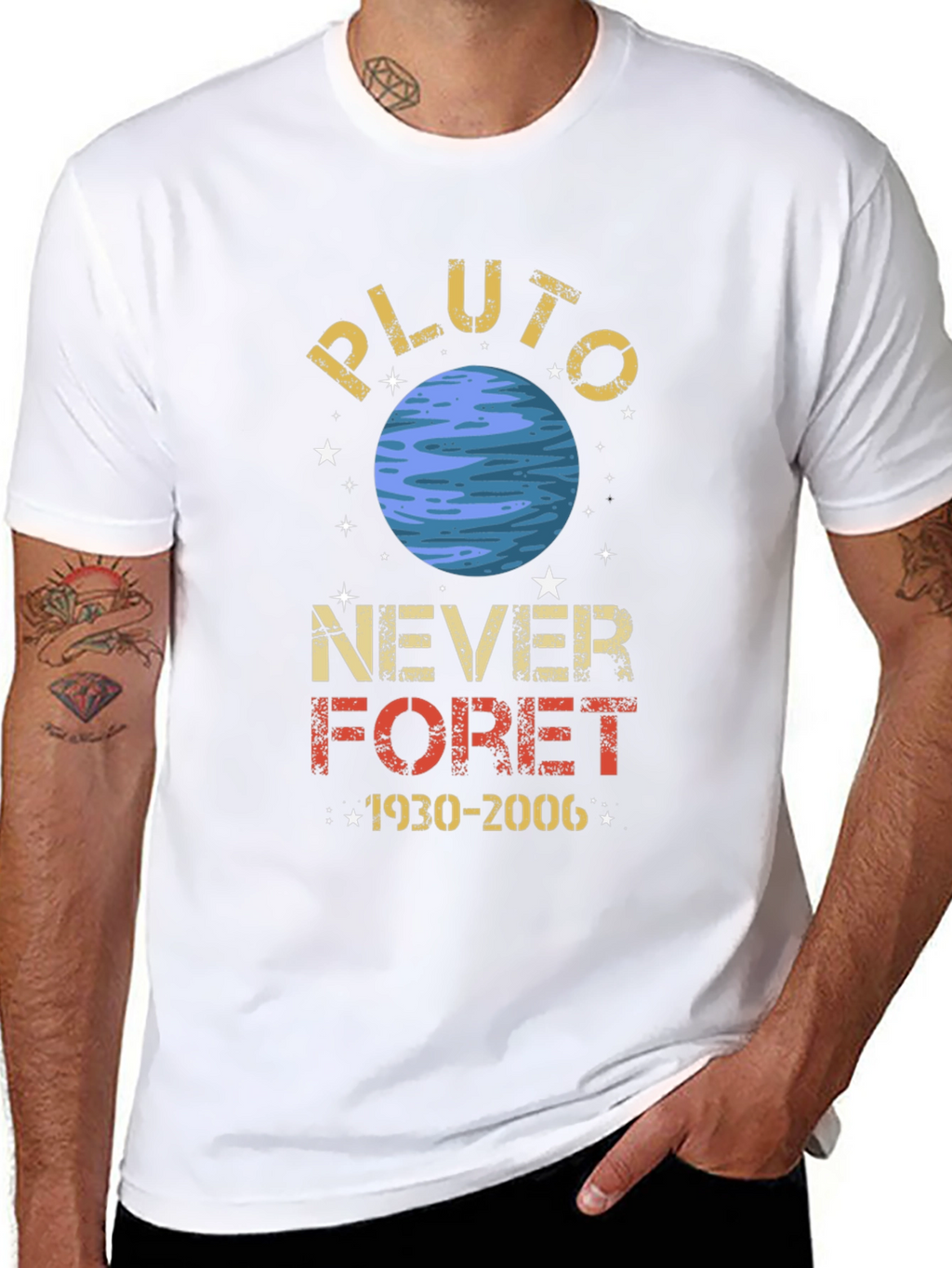 Pluto Never Forget Graphic Tee