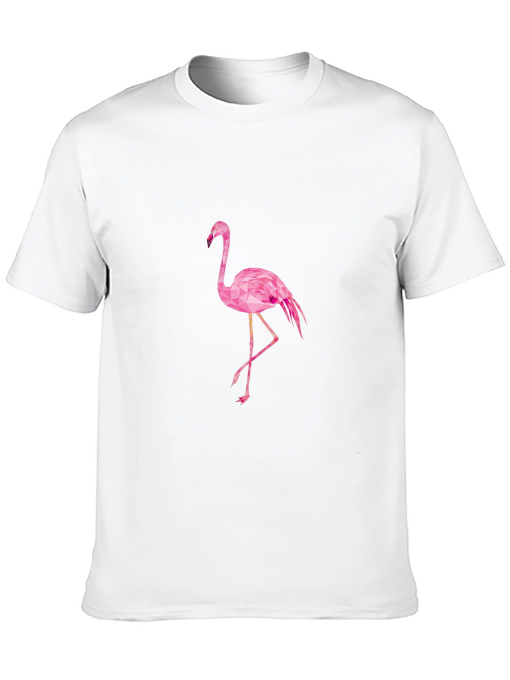 Black T-Shirt with Pink Flamingo Design