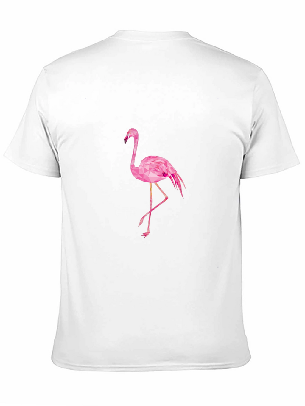 Black T-Shirt with Pink Flamingo Design