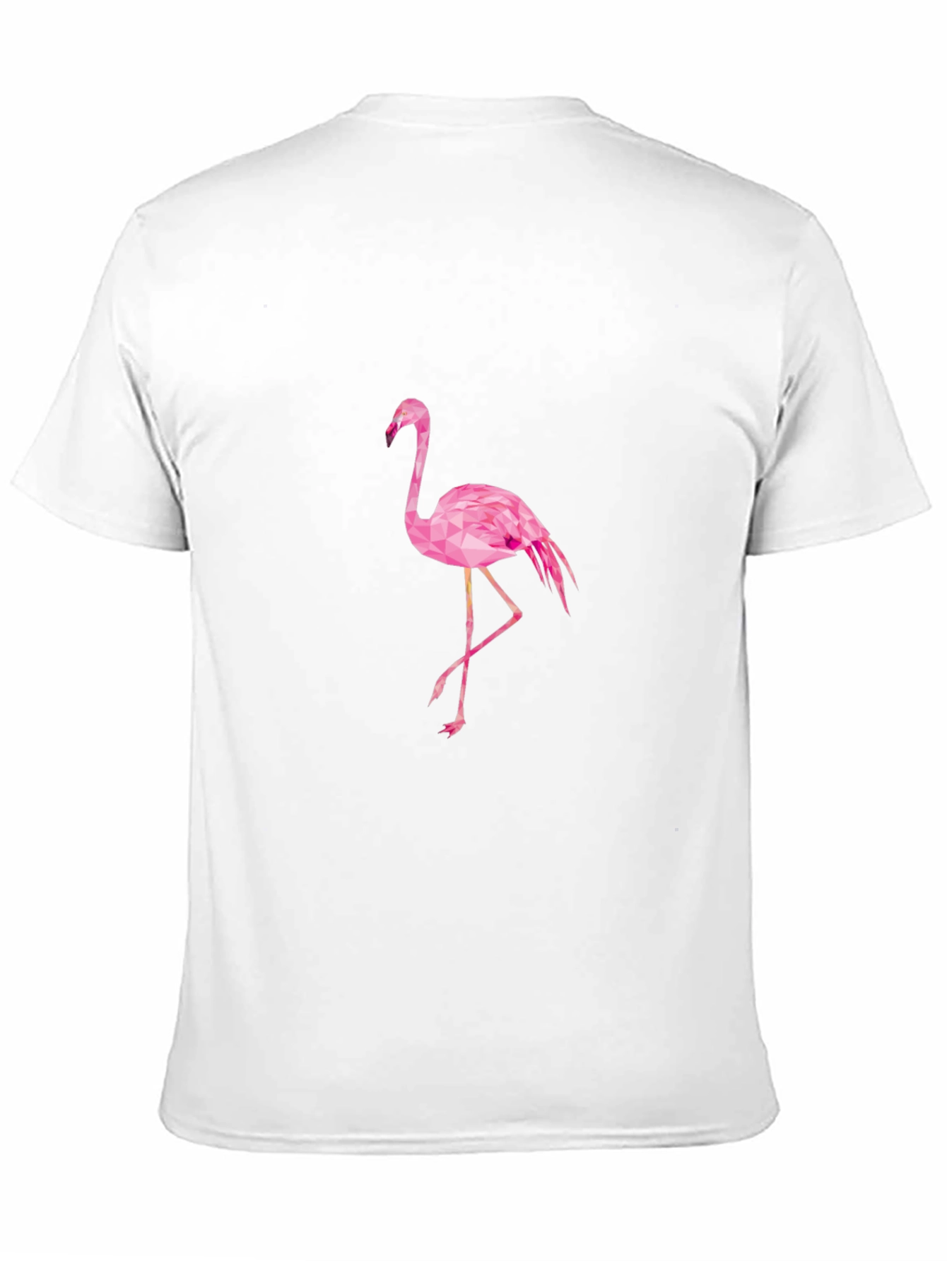 Black T-Shirt with Pink Flamingo Design