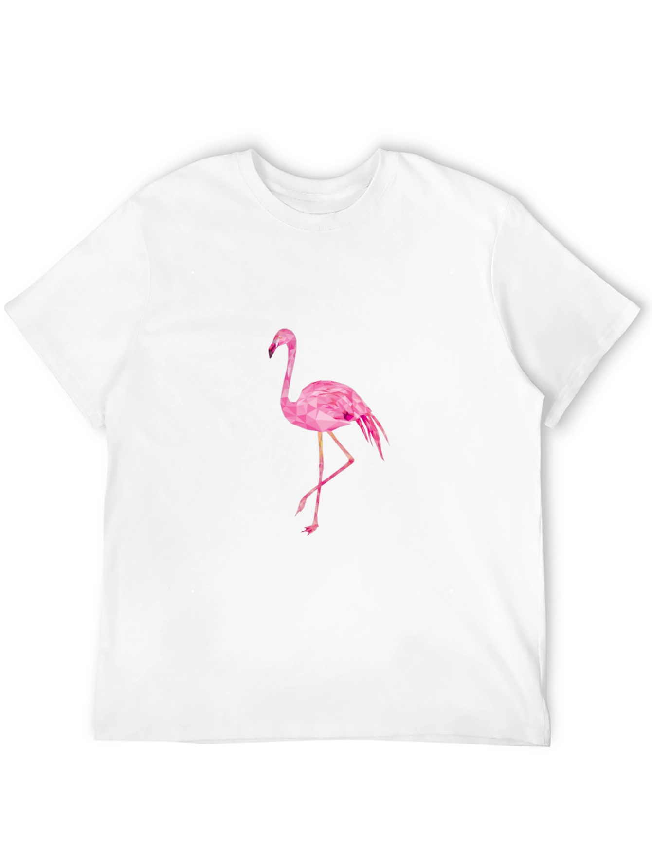Black T-Shirt with Pink Flamingo Design
