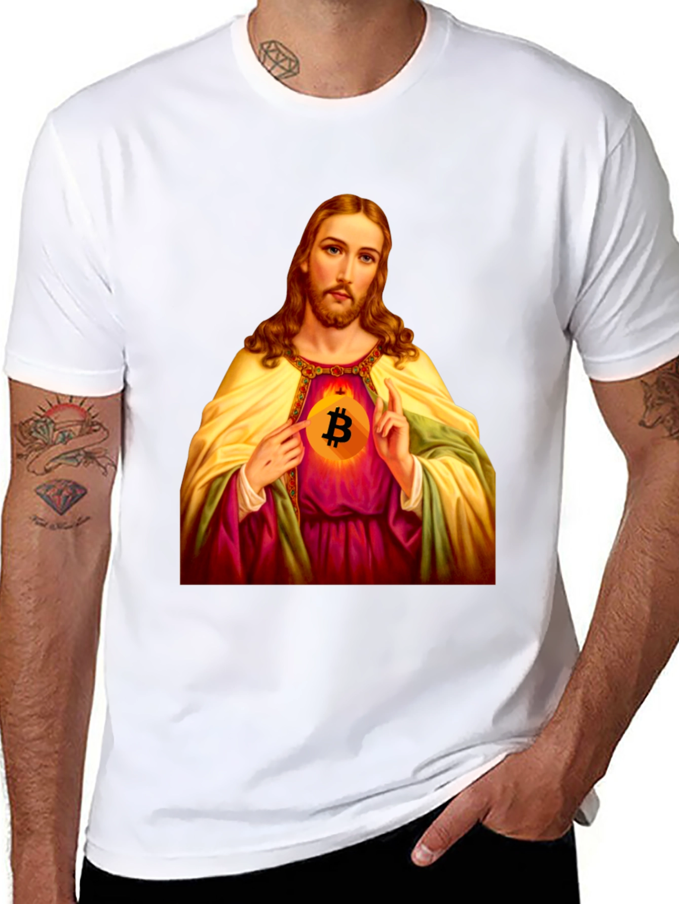 Bitcoin Jesus T-Shirt - Faith & Crypto Style