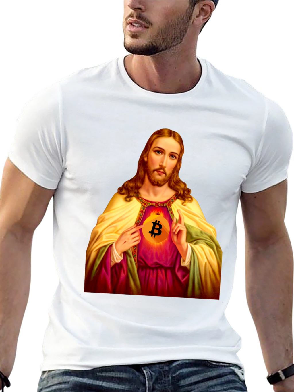 Bitcoin Jesus T-Shirt - Faith & Crypto Style
