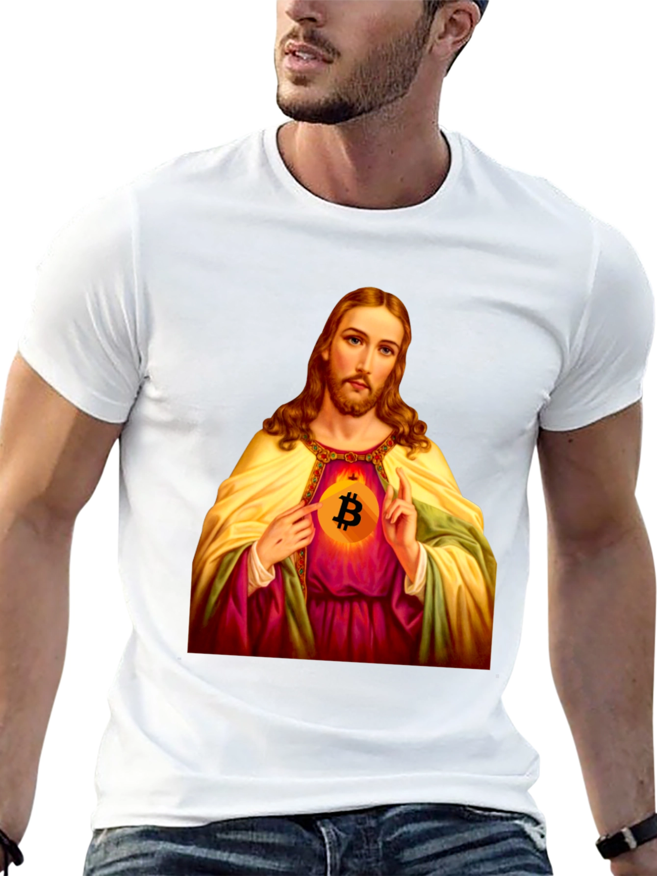 Bitcoin Jesus T-Shirt - Faith & Crypto Style