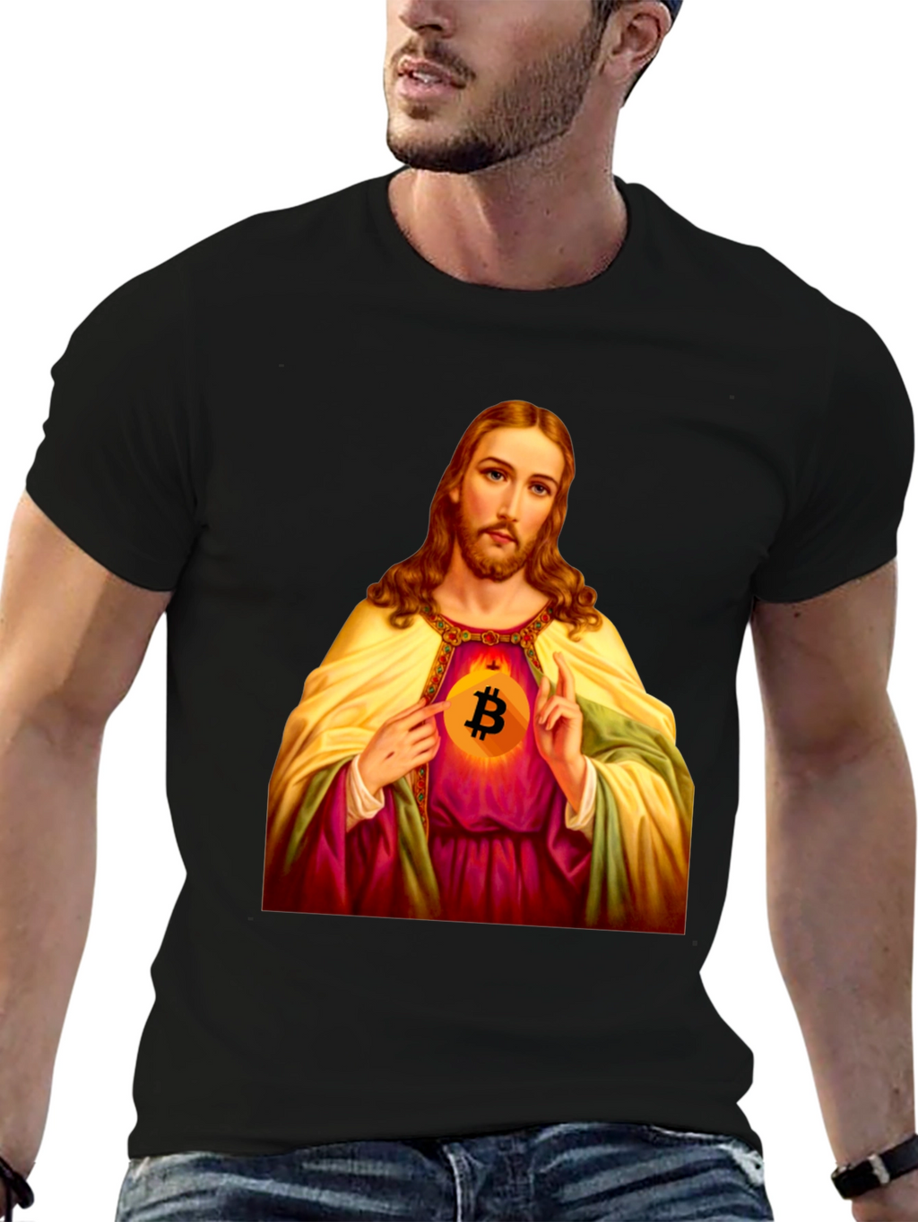 Bitcoin Jesus T-Shirt - Faith & Crypto Style