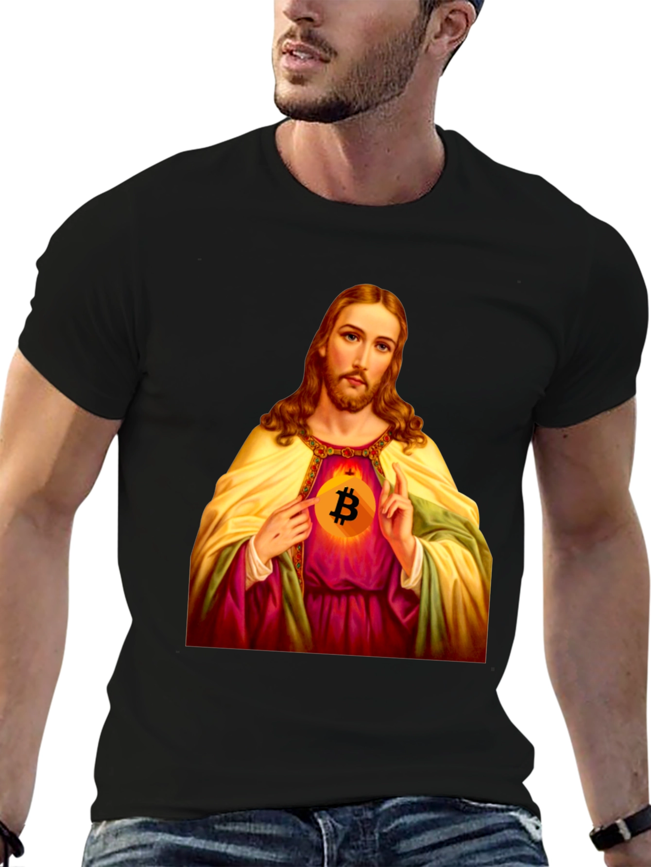 Bitcoin Jesus T-Shirt - Faith & Crypto Style