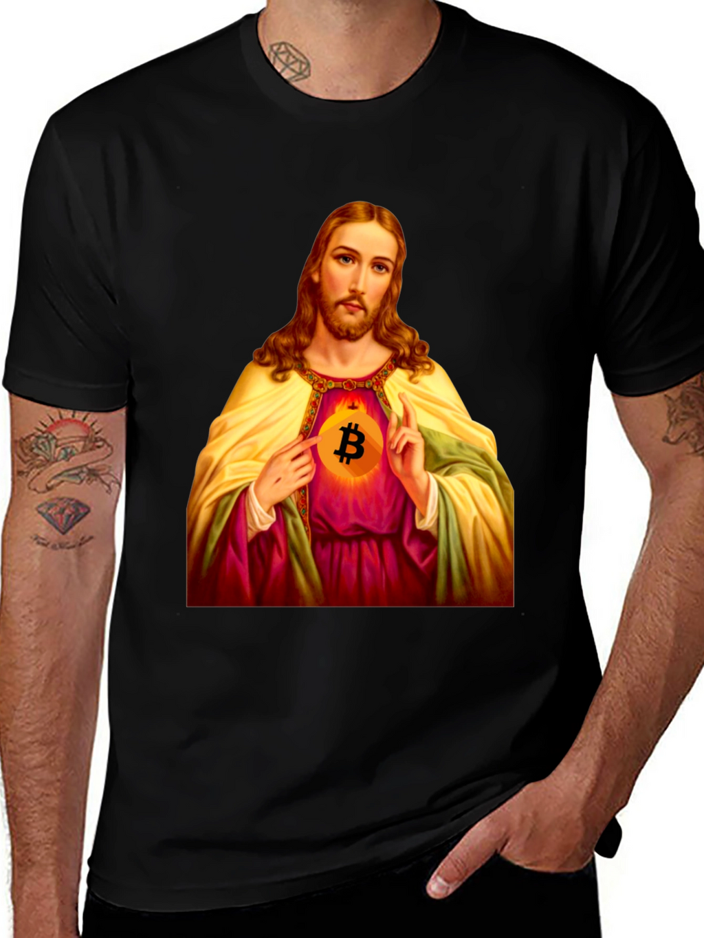 Bitcoin Jesus T-Shirt - Faith & Crypto Style