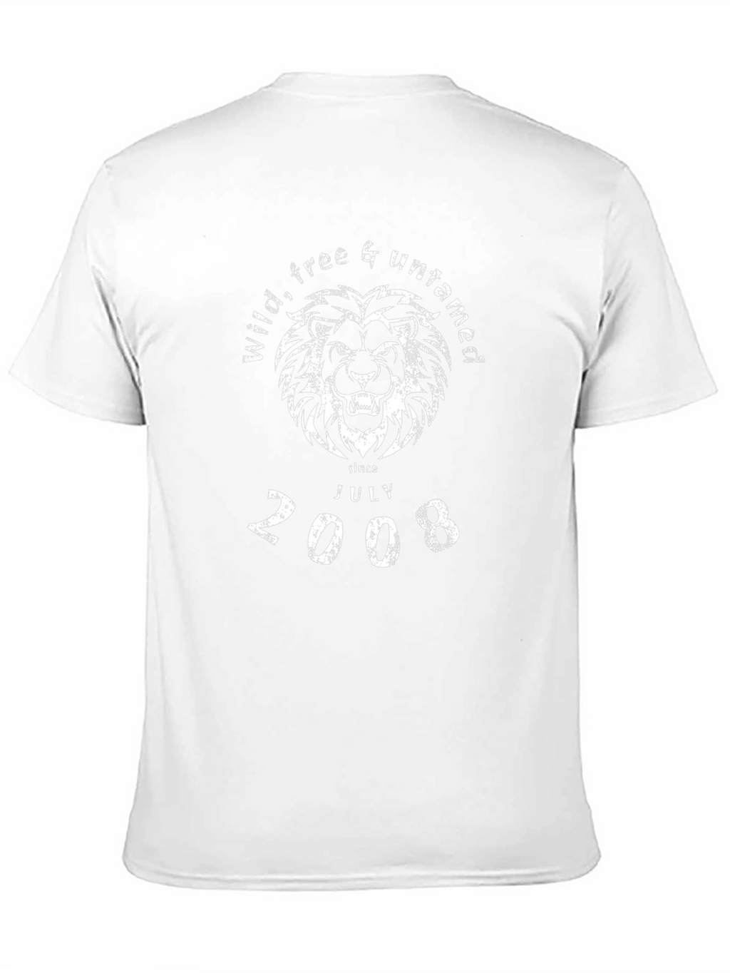 Wild Free Untamed Lion Graphic Tee - Black