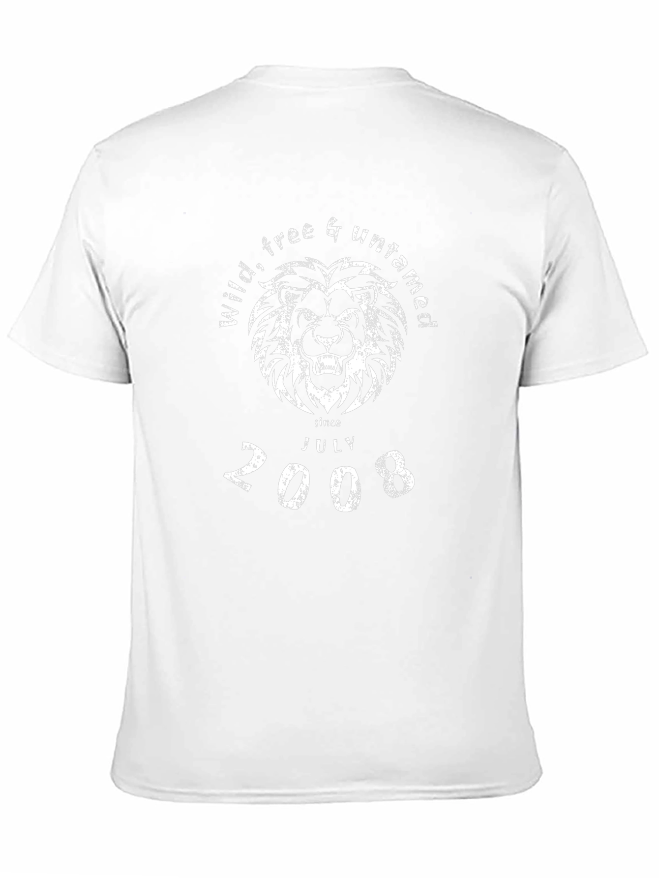 Wild Free Untamed Lion Graphic Tee - Black