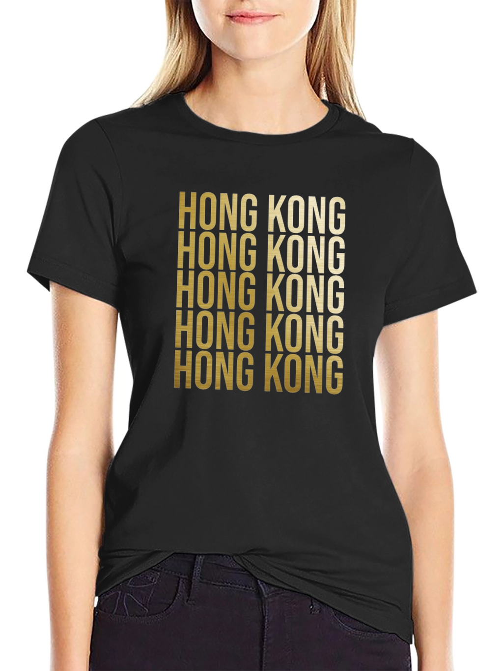 Hong Kong Graphic T-Shirt - Black