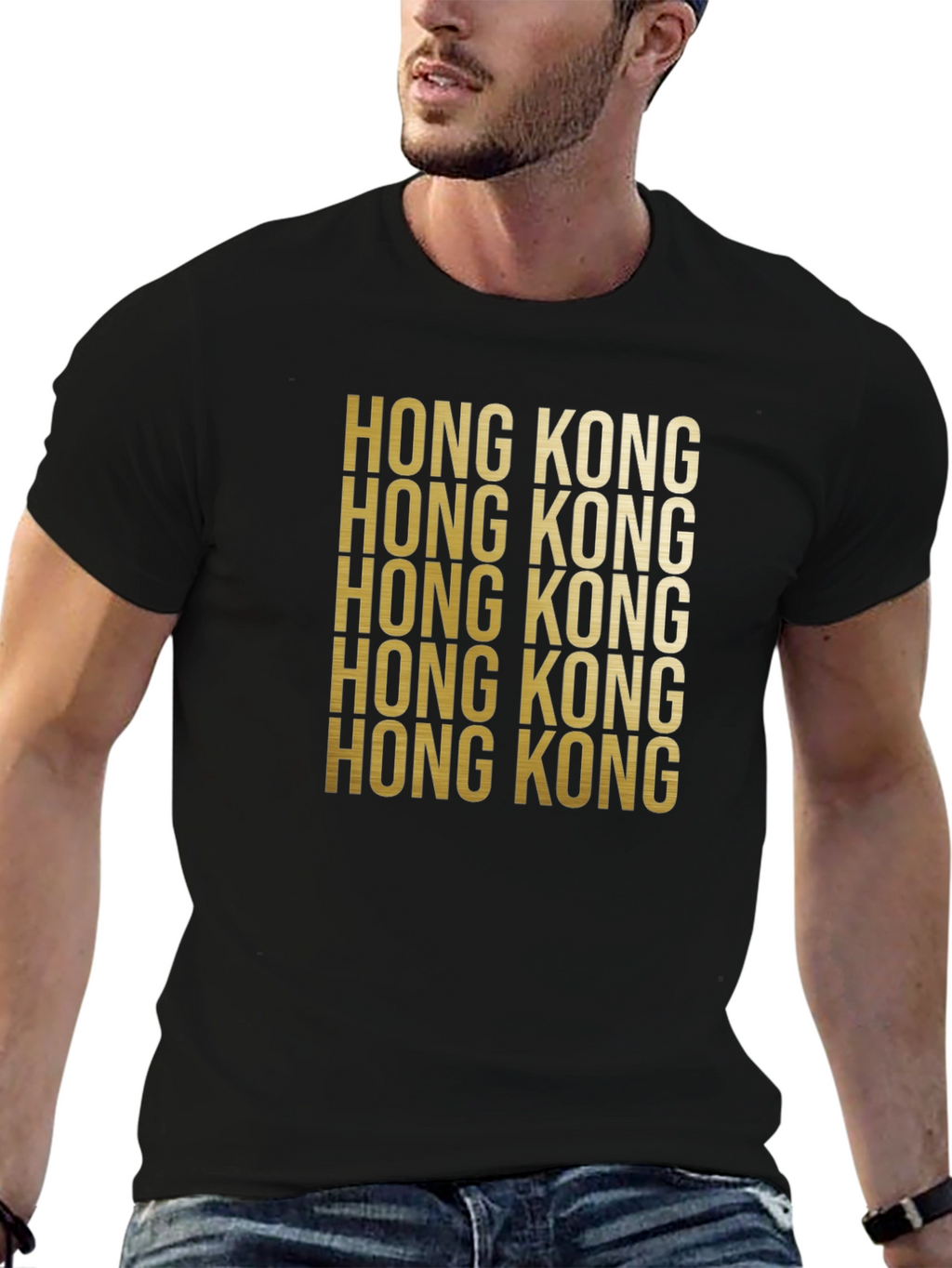 Hong Kong Graphic T-Shirt - Black