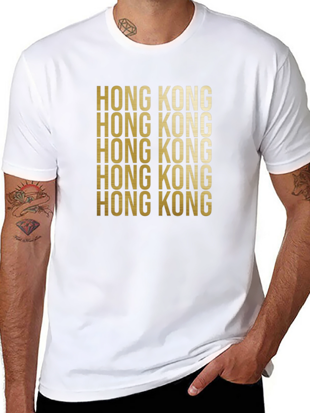 Hong Kong Graphic T-Shirt - Black