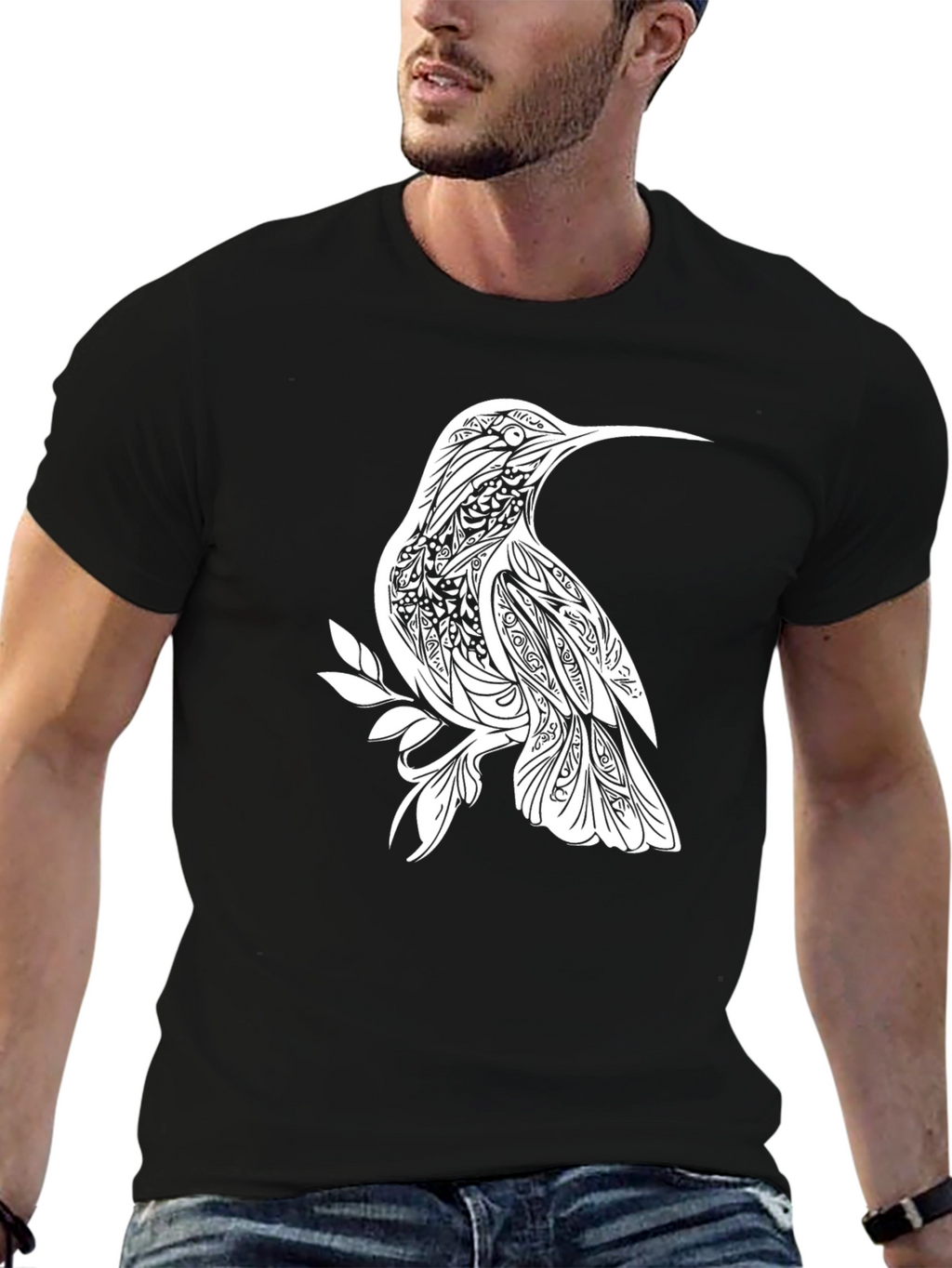 Black Hummingbird Graphic Tee