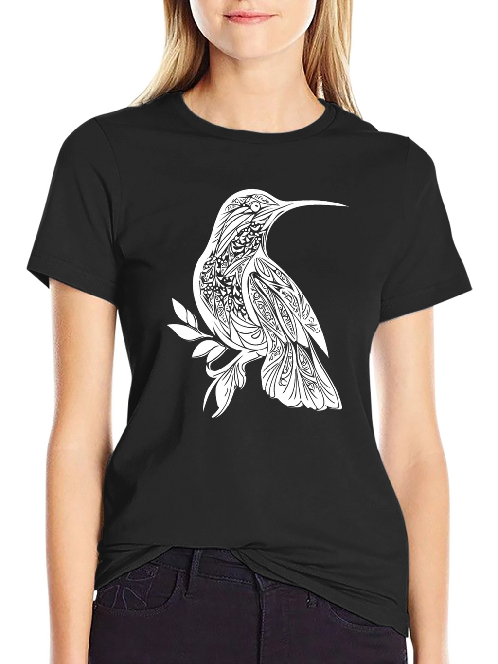 Black Hummingbird Graphic Tee
