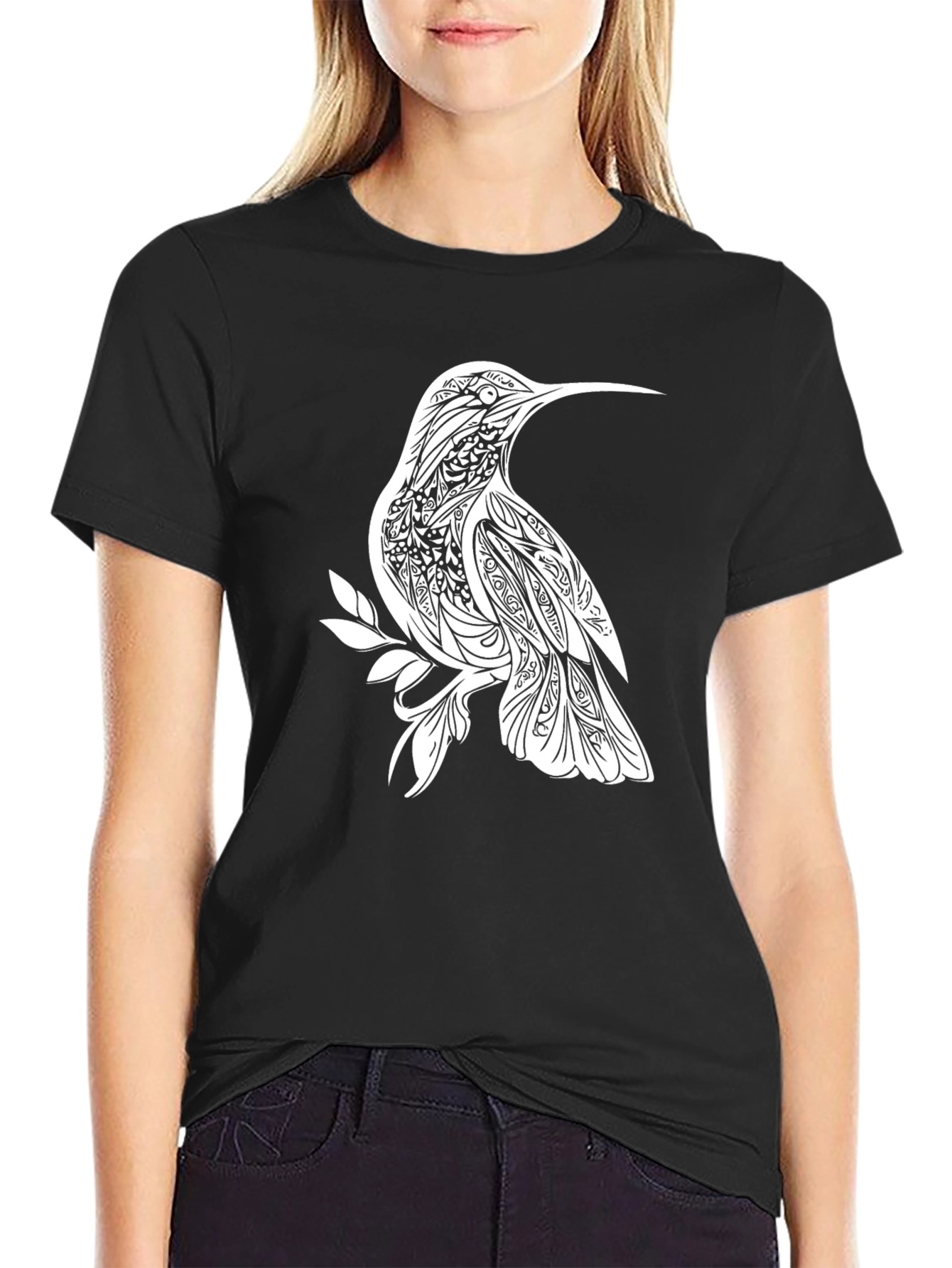 Black Hummingbird Graphic Tee