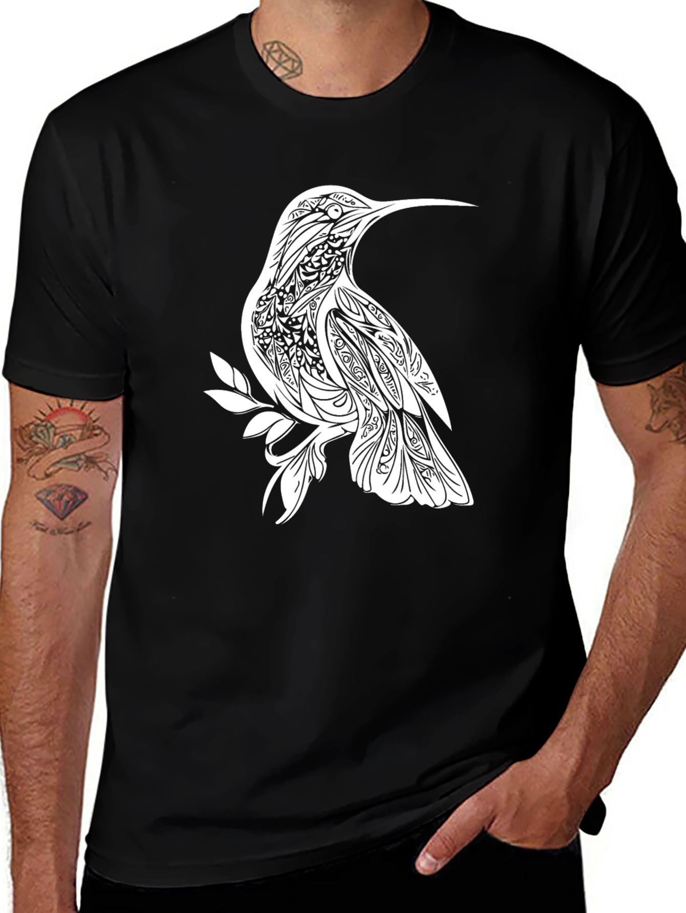 Black Hummingbird Graphic Tee