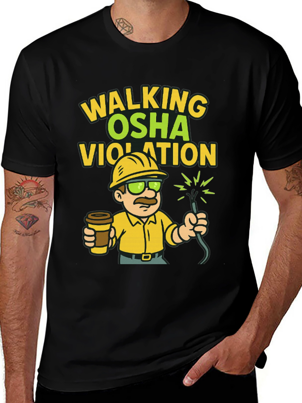 Walking OSHA Violation T-Shirt