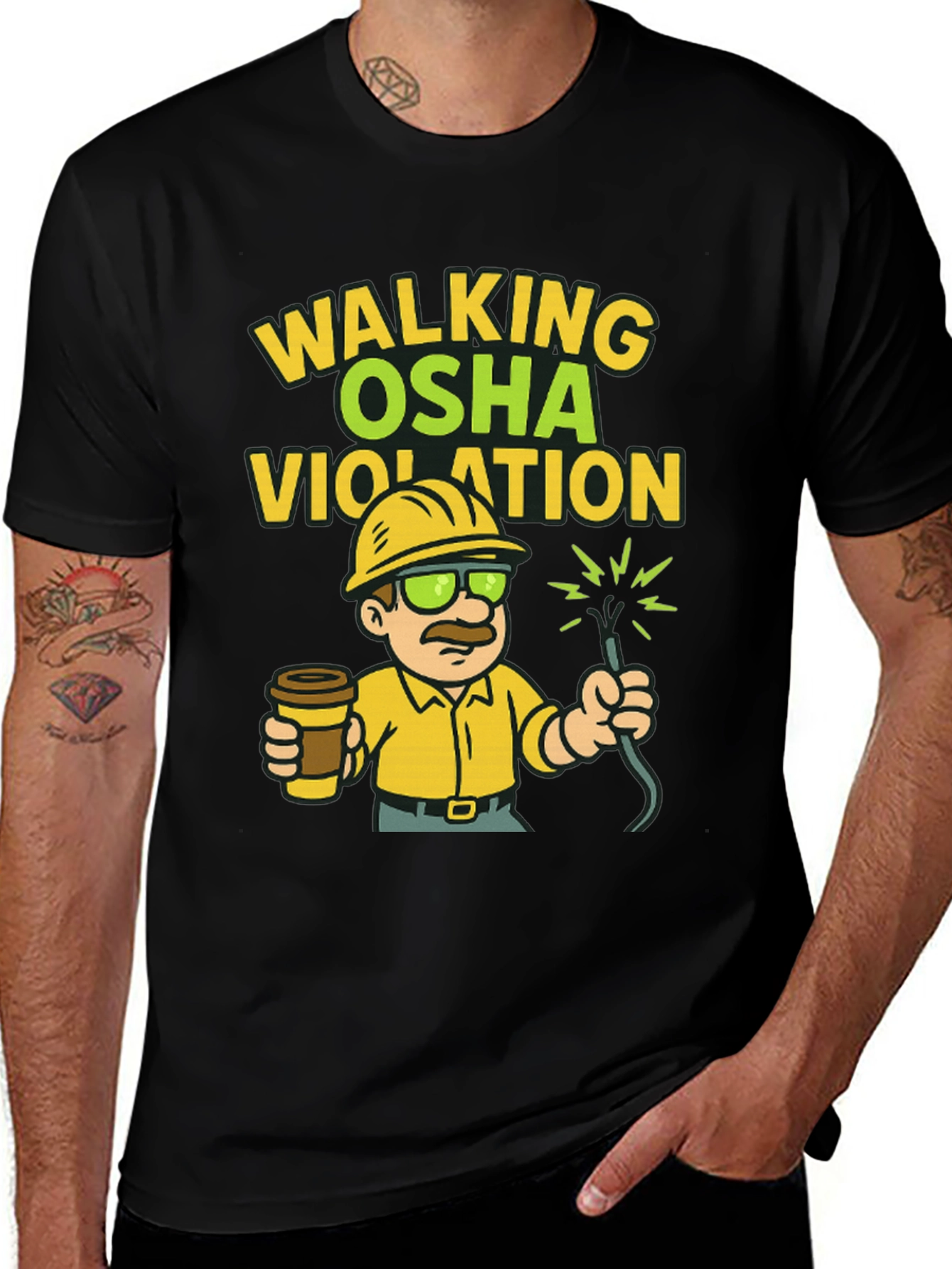 Walking OSHA Violation T-Shirt