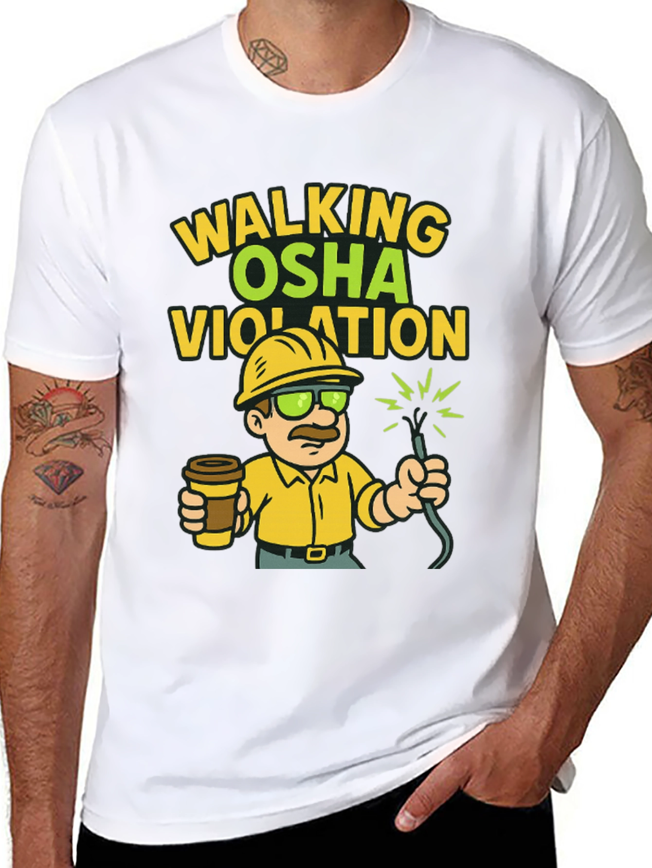 Walking OSHA Violation T-Shirt