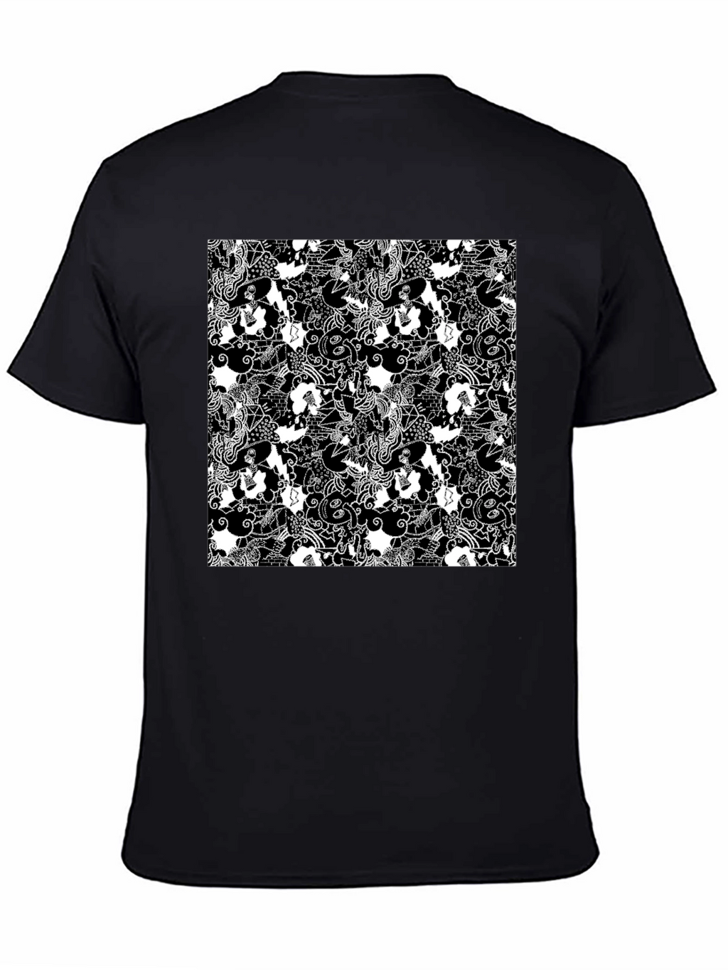 Monochrome Patterned T-Shirt