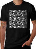 Monochrome Patterned T-Shirt