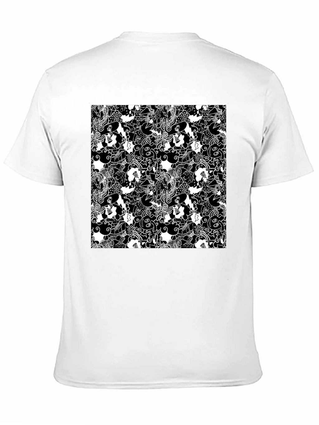 Monochrome Patterned T-Shirt