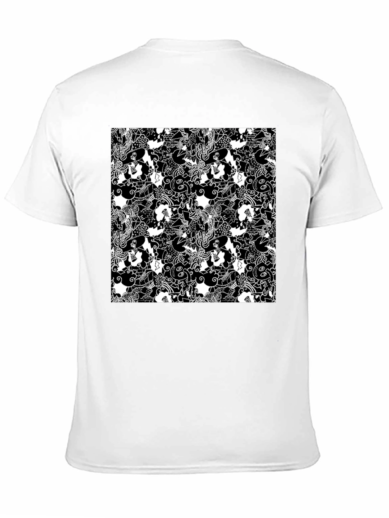 Monochrome Patterned T-Shirt