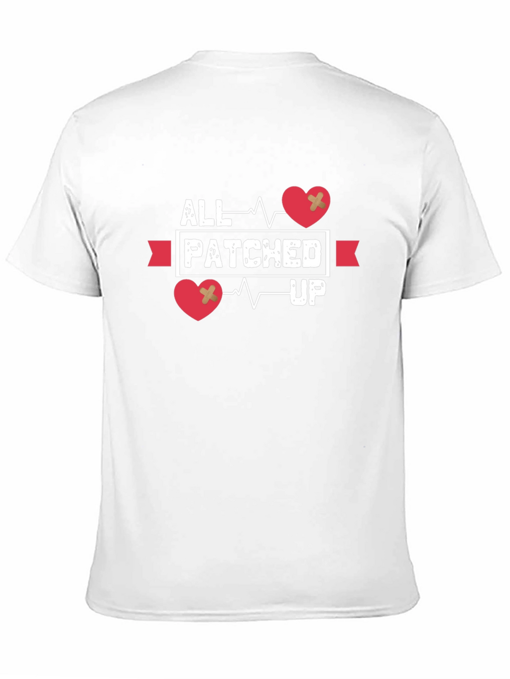 All Patched Up Heartbeat Graphic T-Shirt