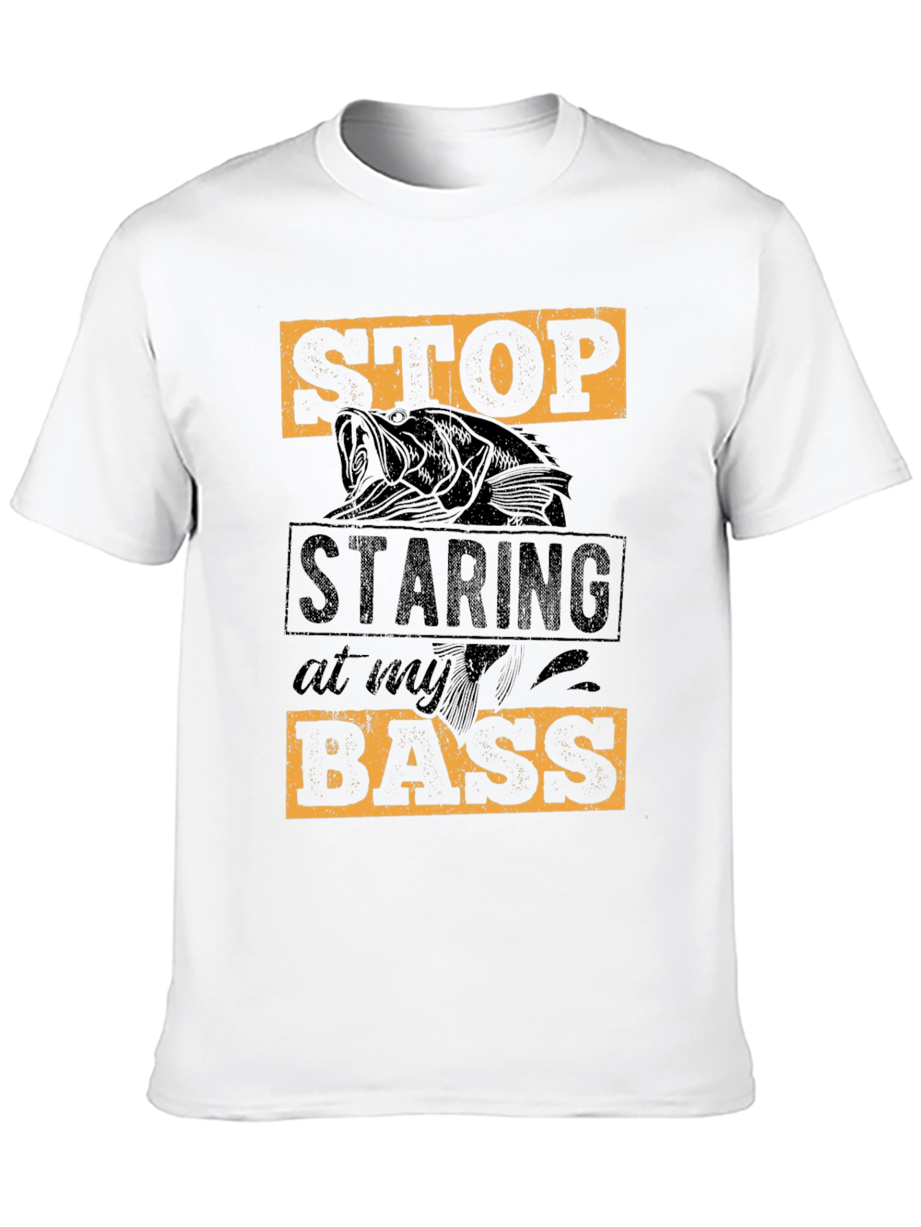 Stop Staring at My Bass T-Shirt Fishing Tee