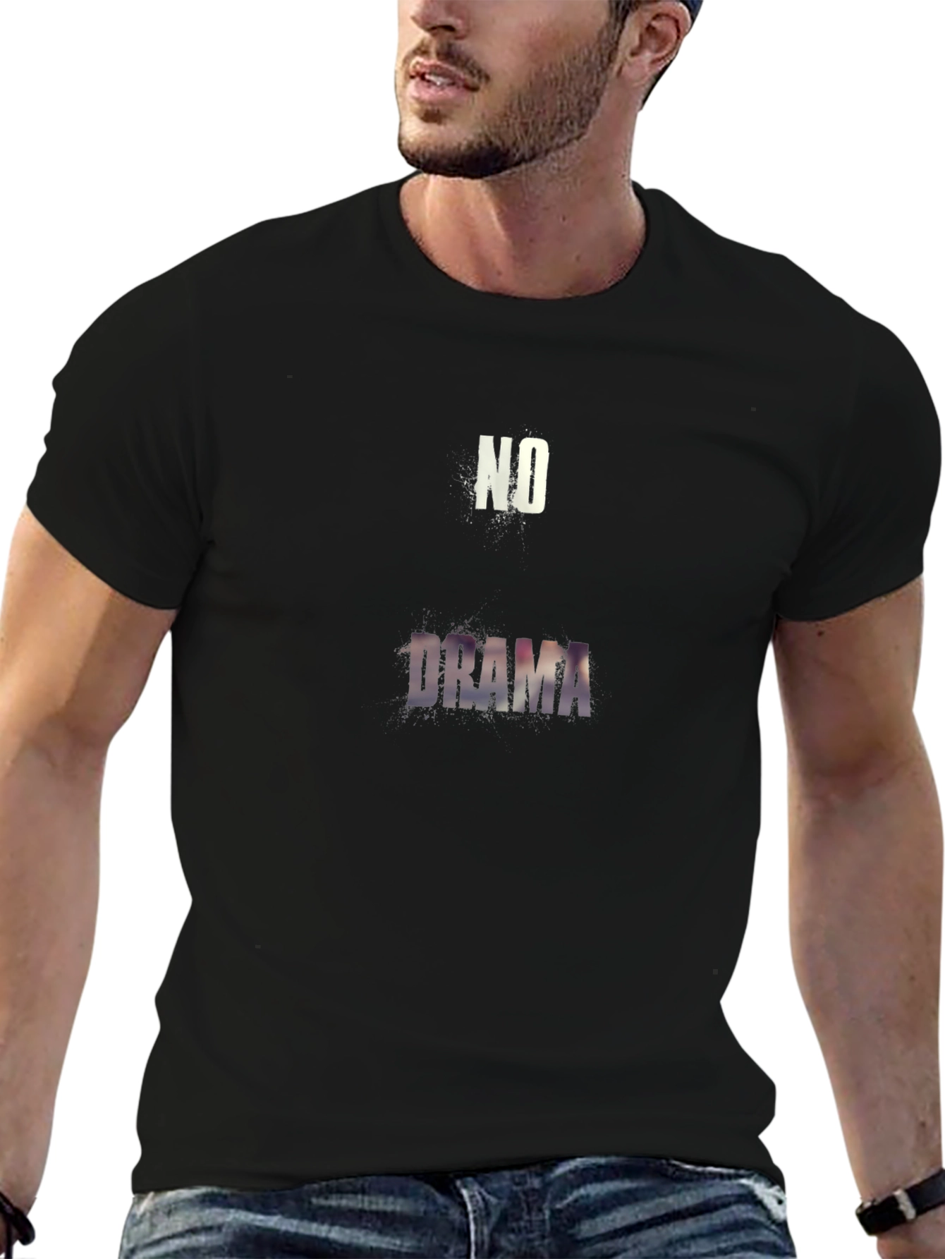 No Drama Black T-Shirt