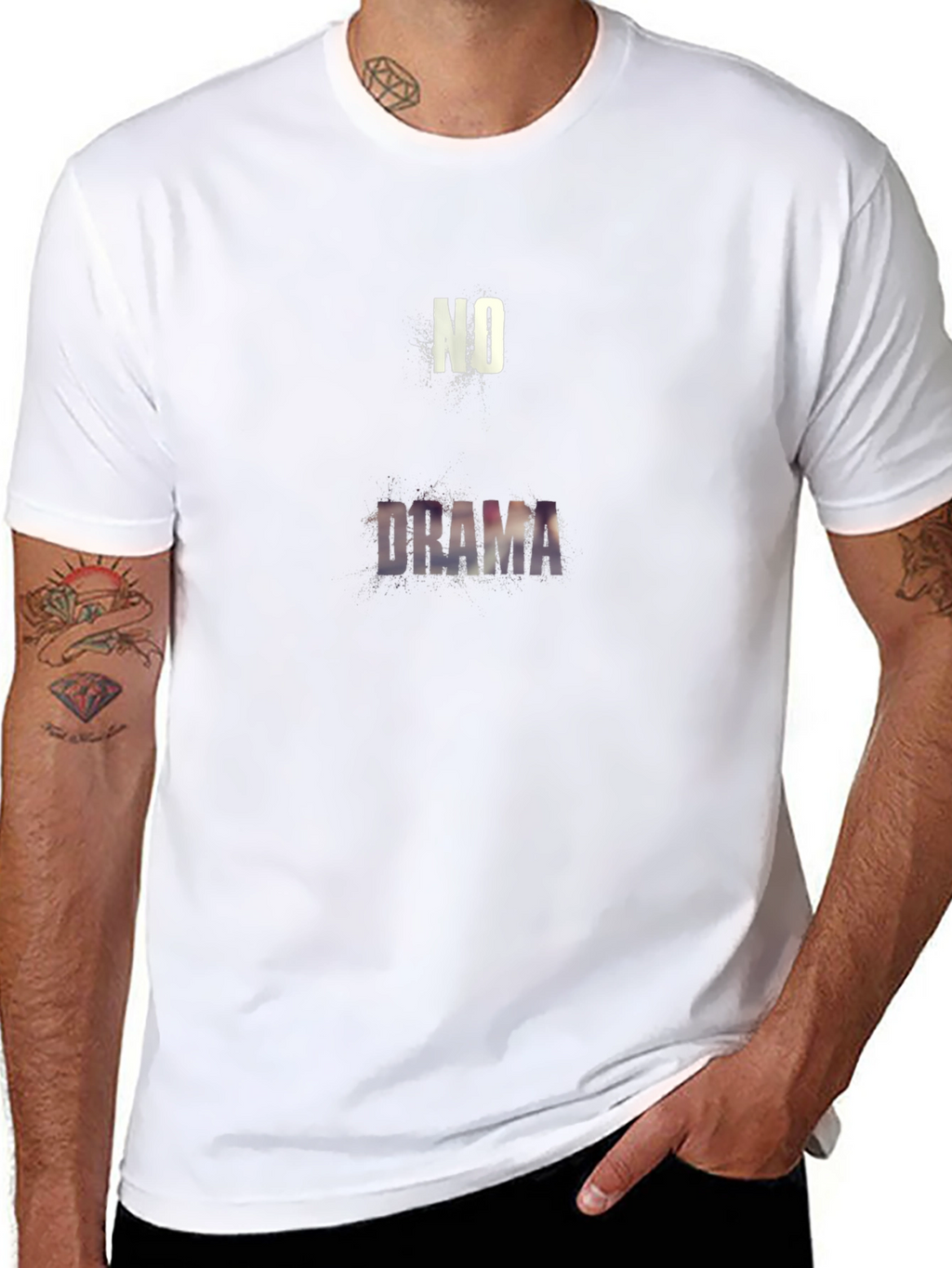 No Drama Black T-Shirt