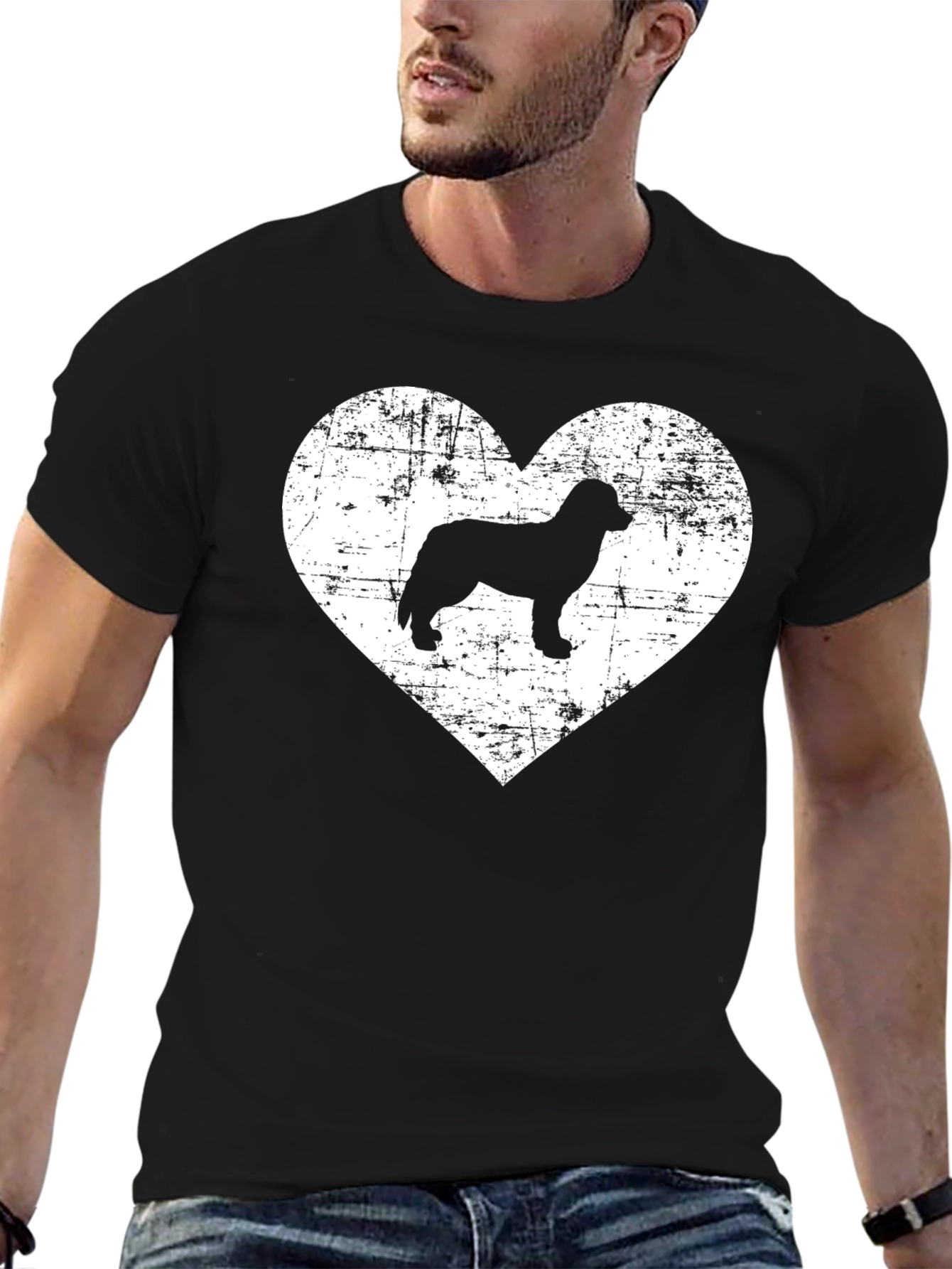Distressed Dog Heart T-Shirt