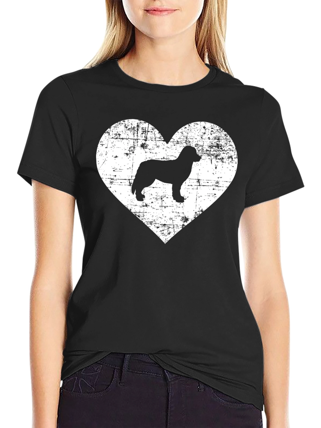 Distressed Dog Heart T-Shirt