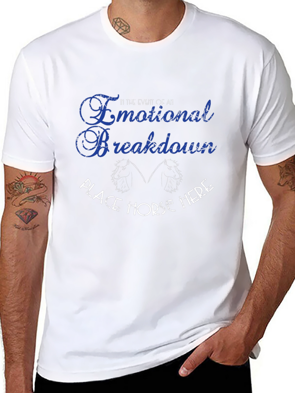 Emotional Breakdown Horse T-Shirt