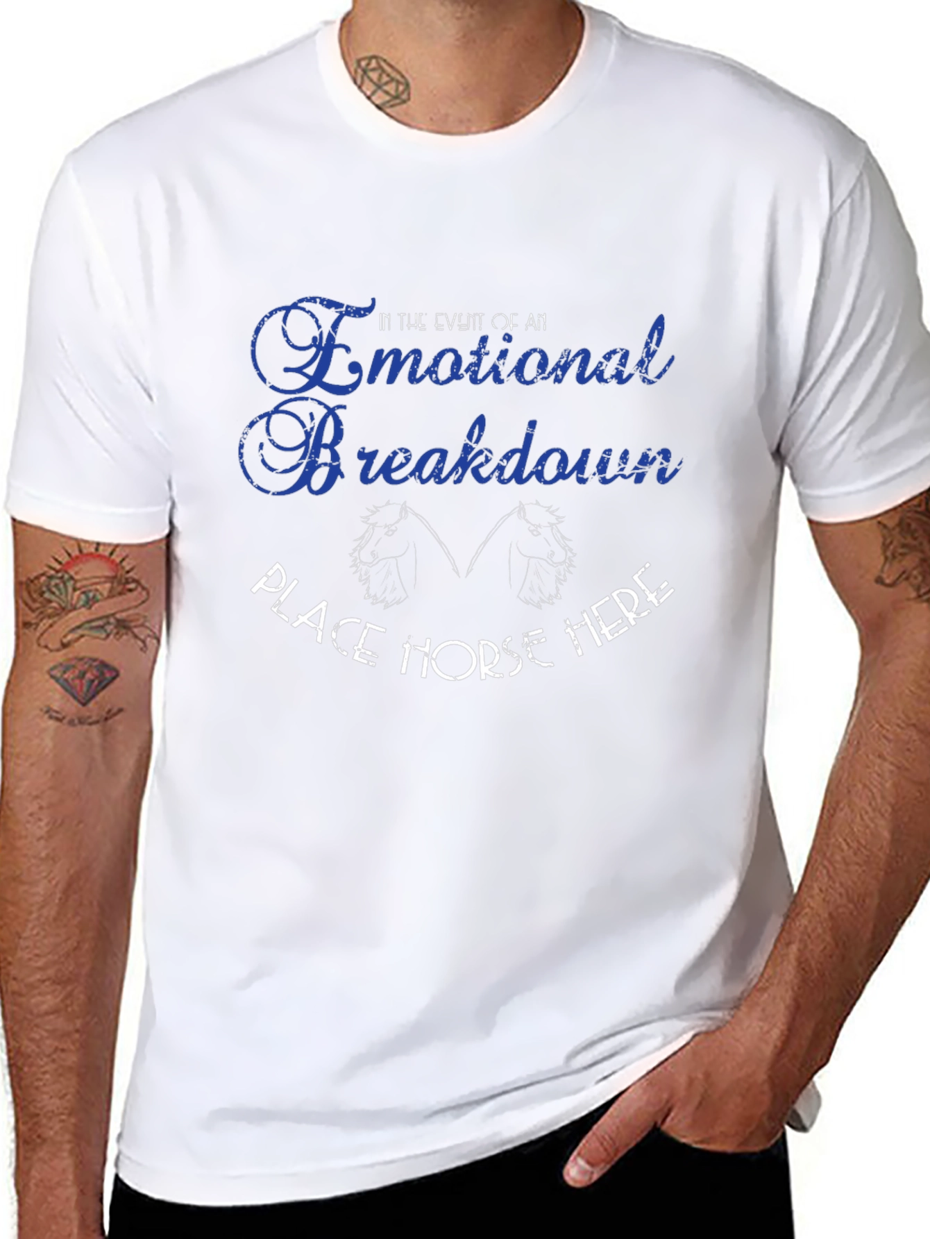 Emotional Breakdown Horse T-Shirt