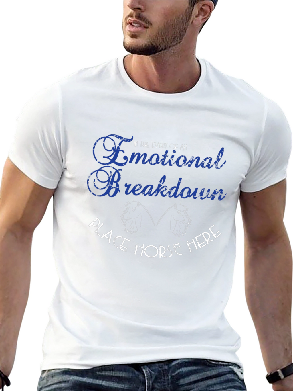 Emotional Breakdown Horse T-Shirt