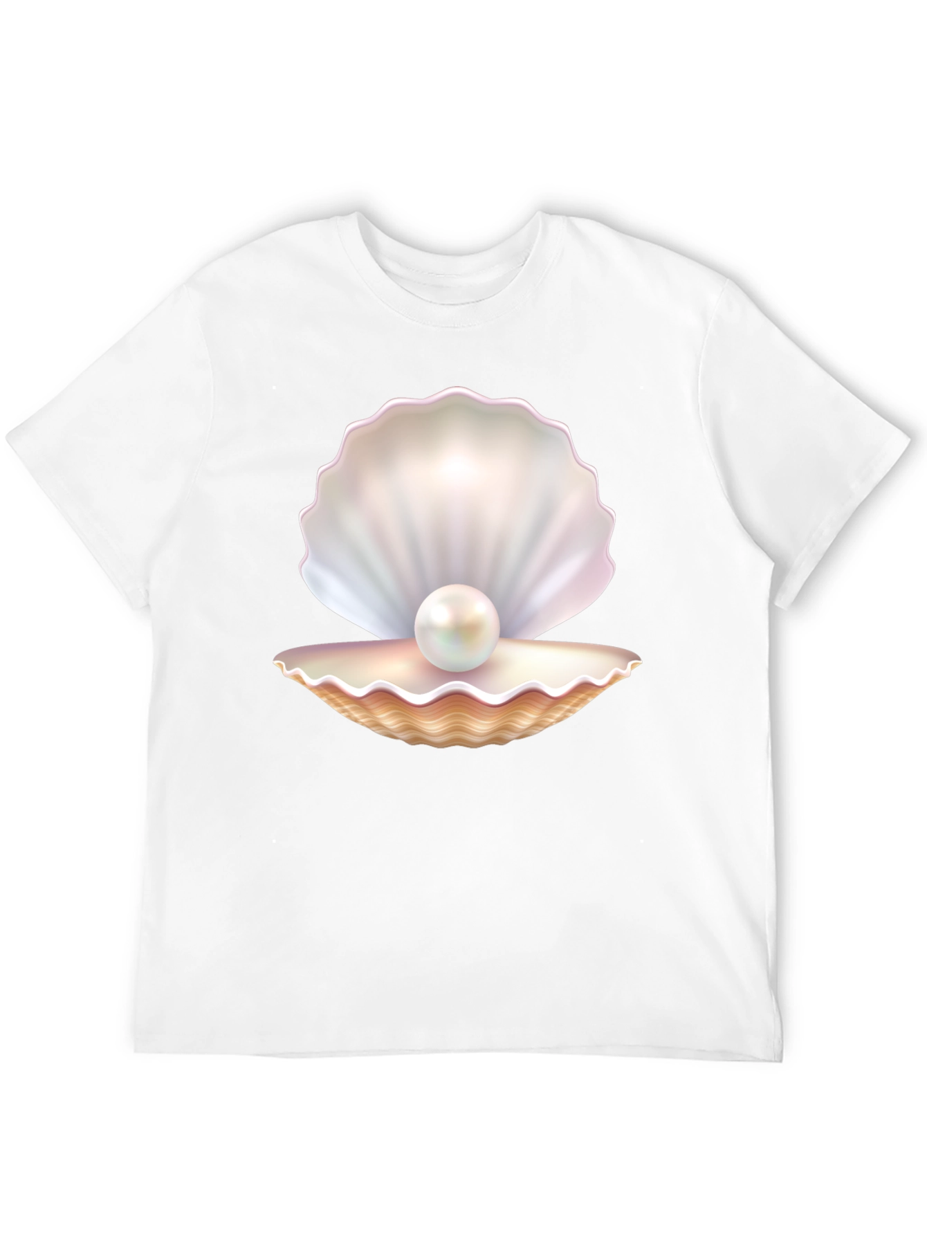 Pearl Oyster Graphic Tee - Black Cotton Blend