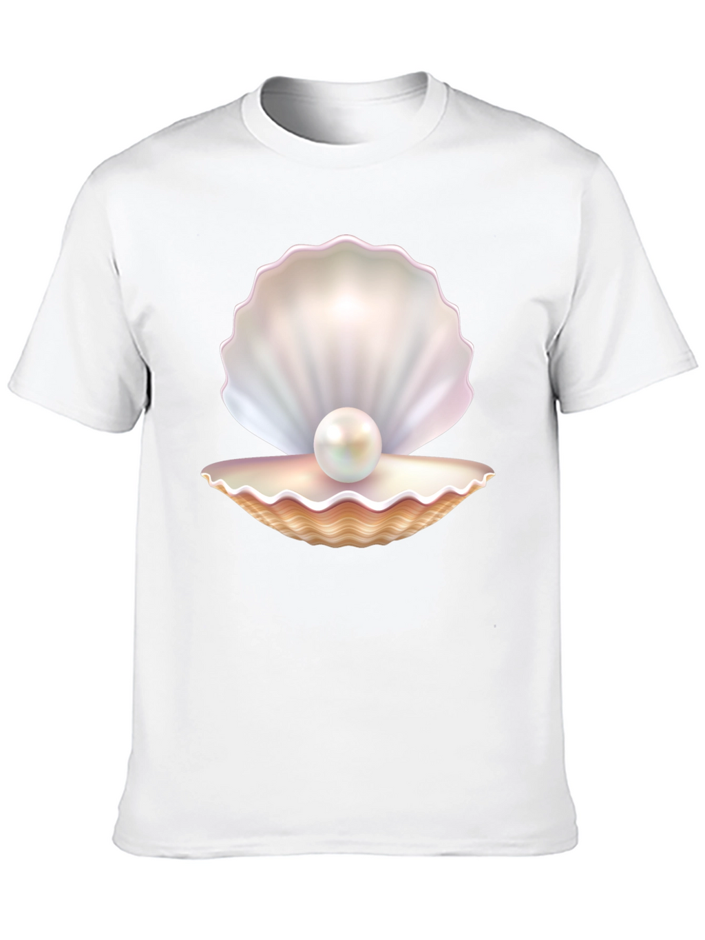 Pearl Oyster Graphic Tee - Black Cotton Blend