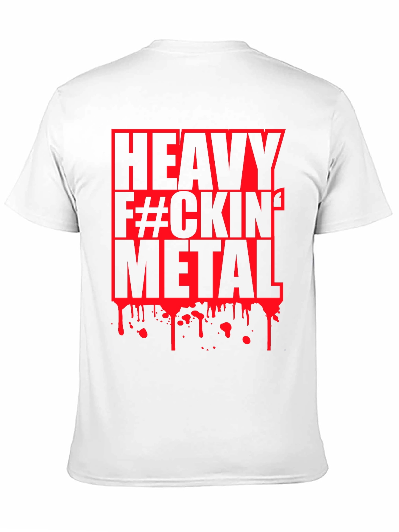 Heavy F#CKIN Metal Graphic T-Shirt - Black