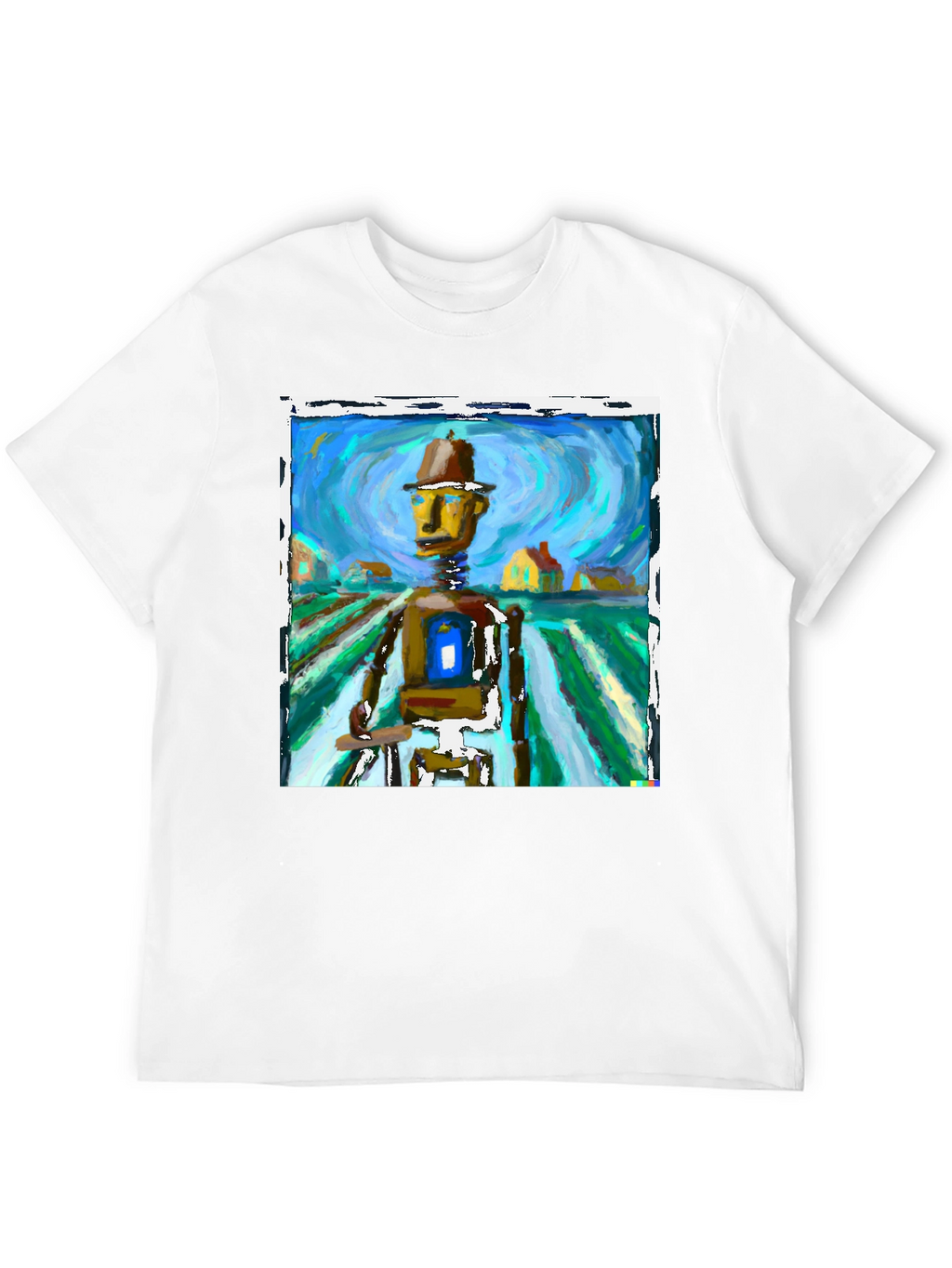 Abstract Robot Art Tee