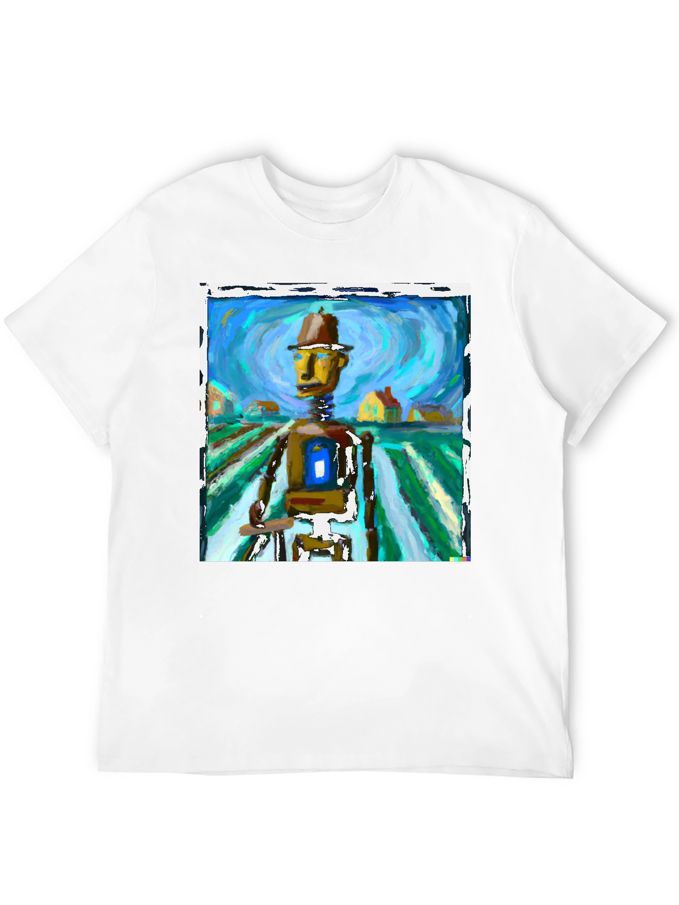 Abstract Robot Art Tee