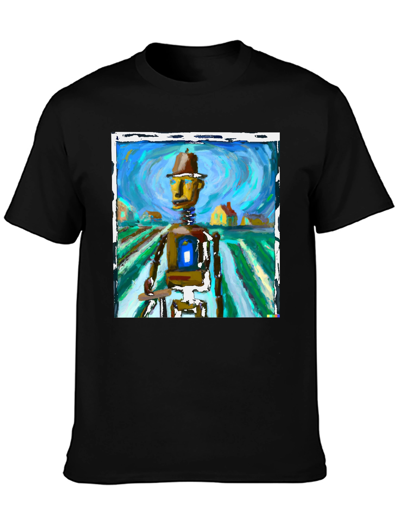 Abstract Robot Art Tee